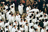 Festa di Sant Agata   the procession of Devoti in their traditional dress 